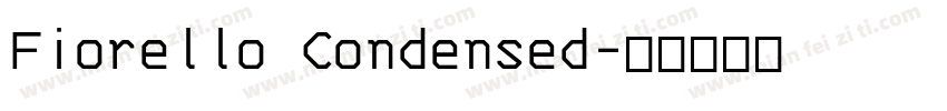 Fiorello Condensed字体转换